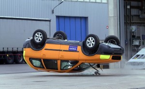 Car Roolver roof crush test
